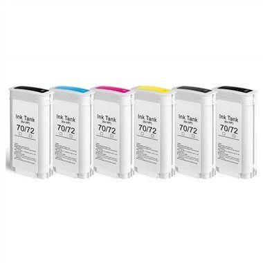 72 מחסנית דיו מחודשת עבור מדפסת HP T1110 T1120 T1200 T1300 T2300