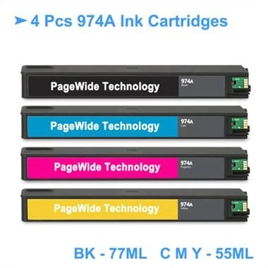 מחסנית דיו 974A מחודשת עבור HP 352dw 377dw
